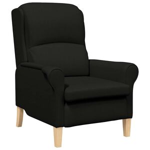 vidaXL poltrona Nero Tessuto