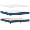 vidaXL Letto box spring con materasso Blu 180 x 200 cm Tessuto