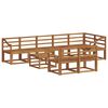 vidaXL Set di divani da esterno 9 pcs Naturale