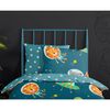 Good Morning Copripiumino per Bambini SPACY 140x200/220cm Blu Petrolio