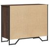 vidaXL Cassettiera Rovere Marrone 91x35,5x74,5 cm in Truciolato