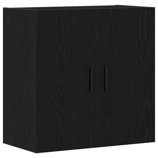 vidaXL Mobile a muro Rovere Nero 60 x 31 x 60 cm Legno multistrato