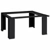 vidaXL Pedestallo per Lavatrice Nero 64 x 55 x 32,5 cm Acciaio