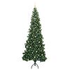 vidaXL Albero di Natale Artificiale Angolare con 300 LED Verde 240 cm