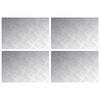 vidaXL Gradini per Scale 4 pcs Argento 60 x 40 cm Alluminio
