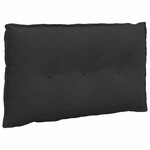 vidaXL Cuscino per Schiena Nero 80 x 50 cm Tessuto in Microfibra