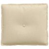 vidaXL Cuscino per Schiena Crema 50 x 19 x 45 cm Tessuto