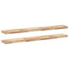 vidaXL Mensole da Parete 2 pz 160x20x4 cm Legno Acacia Non Trattato