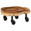 vidaXL Tavolino da Salotto in Legno Massello di Acacia 60x55x25 cm