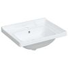 vidaXL Lavandino da Bagno Bianco 61x48x23 cm Rettangolare in Ceramica