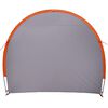 vidaXL Tenda porta biciclette Grigio e arancione 210 x 90 x 174 cm