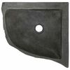 vidaXL Lavabo Grigio (30-37) x (30-37) x 12 cm Pietra di Fiume