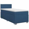 vidaXL Letto box spring con materasso Blu 100 x 200 cm Tessuto