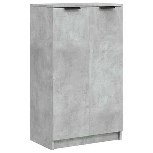 vidaXL Scarpiera Grigio Cemento 59x35x100,5 cm in Legno Multistrato