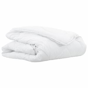 vidaXL Duvet 2-in-1 135 x 200 cm Inverno Poliestere Bianco Traspirante