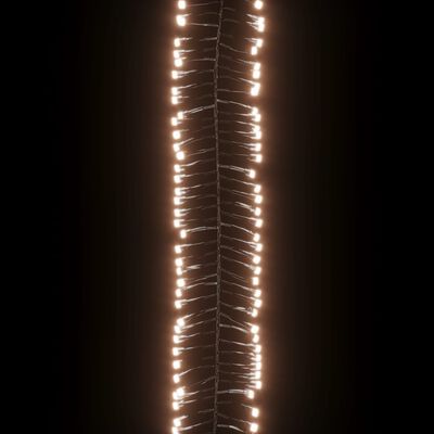 vidaXL Gruppo Stringa LED con 1000 Luci LED Bianco Caldo 11 m PVC