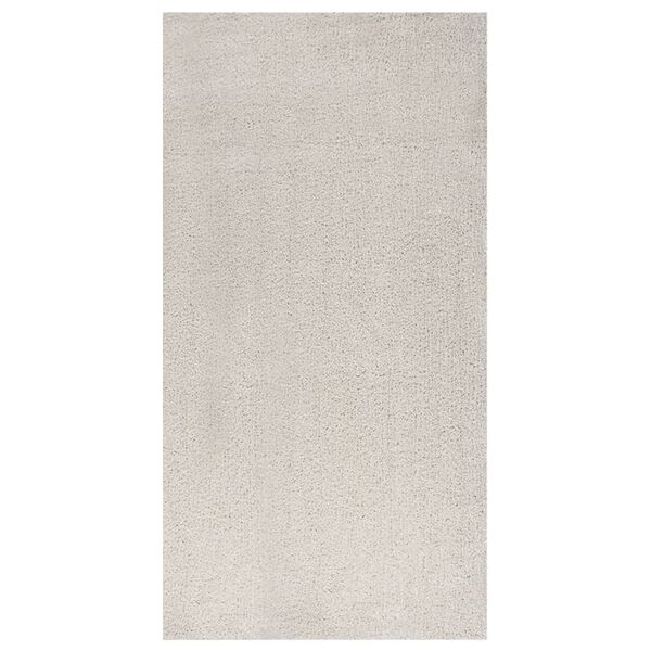 vidaXL Tappeto Shaggy a Pelo Alto Crema 80x150 cm