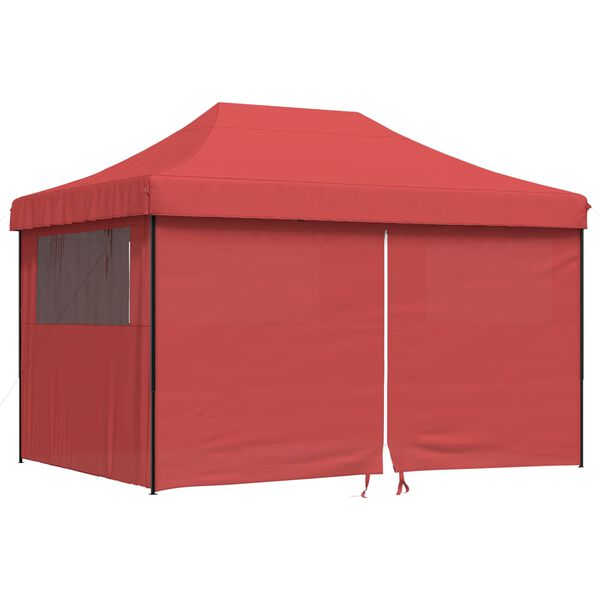 vidaXL Tenda Party Borgogna 279 x 410 x 315 cm Tessuto Oxford