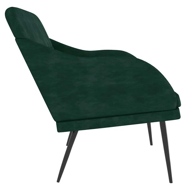 vidaXL Panca Verde Scuro 110x76x80 cm in Velluto