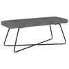 vidaXL panchina Grigio Scuro 110 x 40 x 45 cm Velluto