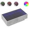 vidaXL Tavolino Salotto con LED Grigio Cemento 90x50x30 cm Multistrato