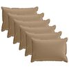vidaXL Federa 6 pz HOUTEN Tortora 50 x 80 cm Poliestere