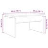 vidaXL Tavolino da Salotto Rovere Artigianale 68x50x38cm in Truciolato