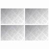 vidaXL Gradini per Scale 4 pz 30 x 20 cm Argento Alluminio