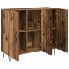 vidaXL Credenza Legno vecchio 90 x 32,5 x 80 cm Legno multistrato