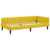 vidaXL Cornice del letto ad angolo con testiera Giallo 80 cm x 200 cm