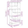 vidaXL Libreria Legno vecchio 81 x 36 x 176 cm Legno multistrato