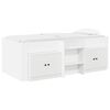 vidaXL Struttura Letto Loft con Mobile con archiviazione 3 pz Bianco