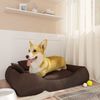 vidaXL Cuccia per Cani con Cuscini Marrone 75x58x18 cm Tessuto Oxford