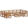 vidaXL Set di divani da esterno 10 pcs Naturale