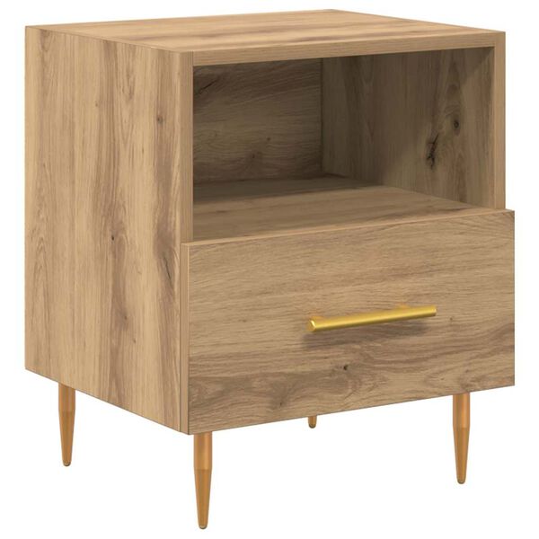 vidaXL Comodino Marrone 40 x 35 x 47,5 cm Legno multistrato