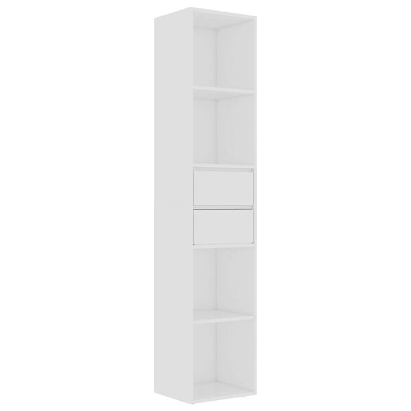 vidaXL Libreria Bianca 36x30x171 cm in Legno Multistrato