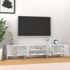 vidaXL Mobile Porta TV Bianco Lucido 180x31,5x40 cm Legno Multistrato