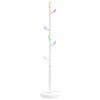 vidaXL Appendiabiti Bianco 172 cm in Ferro Verniciato a Polvere