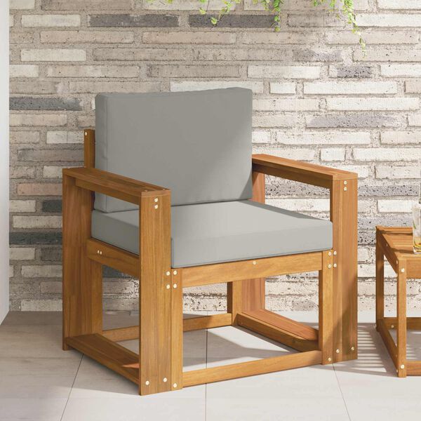 vidaXL Divano da esterno Legno di Acacia Massello e Poliestere