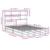 vidaXL Letto Libreria senza Materasso 120x200 cm Legno Massello