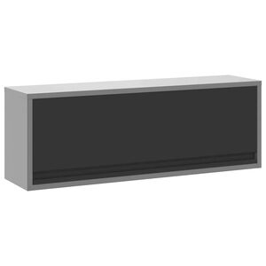 vidaXL Mobile per attrezzi Nero e Grigio 100 x 25 x 35 cm