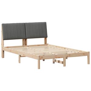 vidaXL Struttura del letto Marrone 135 x 190 cm Pino massello