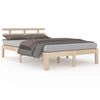 vidaXL Giroletto senza Materasso in Legno Massello 200x200 cm