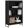 vidaXL Armadio per Libri Rovere Nero 80 x 30 x 155 cm