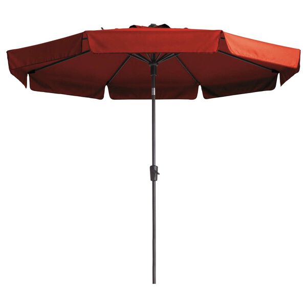 Madison Ombrellone da Giardino Flores Luxe 300cm Rotondo Rosso Mattone