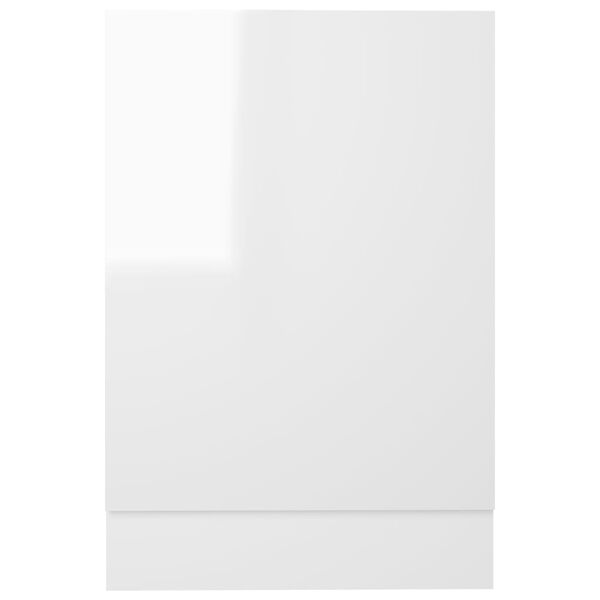 vidaXL Pannello Lavastoviglie “Lyon” Bianco Lucido 45x3x67 cm