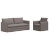 vidaXL Set di divani 2 pz Tortora Tessuto