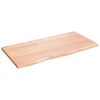 vidaXL Piano Tavolo Marrone Chiaro 80x40x2cm Rovere Massello Trattato