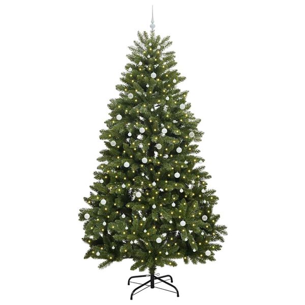 vidaXL Albero di Natale artificiale Verde 300 cm PVC e Metallo
