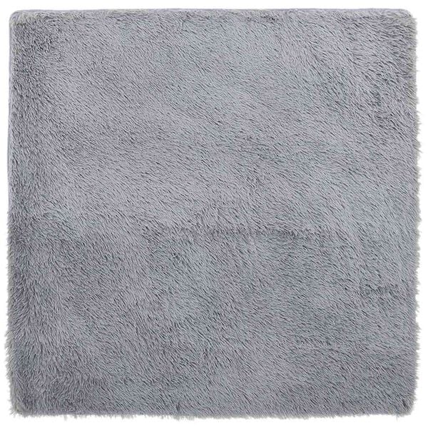 vidaXL Tappeto Shaggy a Pelo Lungo NAVARRA Grigio Chiaro 200x200 cm